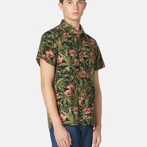 A.P.C Midway Short Sleeve flower pattern shirt